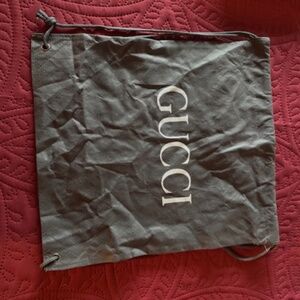 Beautiful lightweight drawstring backpack , gray